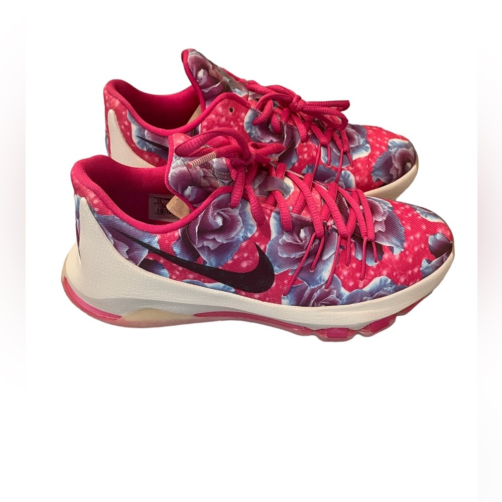 Nike KD 8 “Aunt Pearl” Vivid Pink Breast Cancer-Excellent Used Condition-Size 6Y